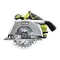 RYOBI 18 V ONE+ Akku-Handkreissäge R18CS-0 (Bohrungs-ø 16 mm, Schnitttiefe bis 52mm, Leerlaufdrehzahl 4700 min-1, Tiefen-/Neigungseinstellung werkzeuglos, inkl. Sägeblatt, ohne Akku und Ladegerät)