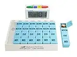 e-Pill 4 Times a Day x 7 Day Large Weekly Pill Organizer - with 4 Alarm Talking Reminder