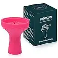 Hookah Bowl Phunnel Shisha Bowl - Kitosun Hookah Accessories 70 Degree Durable Silicon Hookah Head 15-18 Grams Flavors for Smoking Work Great with Lotus Heat Management Device (Pink)