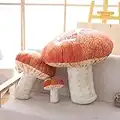 Creative 3D Mushroom Throw Pillows Funny Food Pillow Plush Toys, 15"