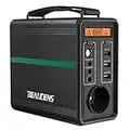 BEAUDENS Tragbare Powerstation 166Wh, Solar Generator mit LiFePO4-Batterie, 230V AC, 2 DC-Port und 3 USB Anschlüsse, Mobile stromgenerator für Reise/Camping/Outdoors/Emergency