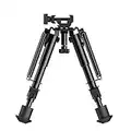 Theopot 6-9 Inches Picatinny Bipod Tactical Rifle Bipod with 360 Degree Swivel Picatinny Adapter