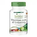 Fairvital | Vitaminas para el embarazo - Con 800µg de Ácido fólico por comprimido - Para 6 meses - 180 Comprimidos - Calidad Alemana