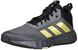 adidas Men's Ownthegame Shoes Basketball, Grey Five/Matte Gold/Core Black, 11