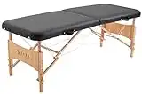 SierraComfort Basic Portable Massage Table, Black