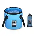 Luxtude Collapsible Bucket with Handle, 5 Gallon Bucket(20L), Portable Camping Bucket, Ultra Lightweight Outdoor Basin Fishing Bucket, Folding Bucket for Fishing, Camping, Hiking, Car Washing and More