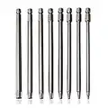 Fongmore 8 pièces 10cm 1/4 pouce tige hexagonale Torx tête de sécurité embout de tournevis étoile magnétique S2 ensemble de tournevis en acier embouts T8-T40