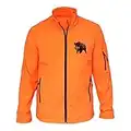 AtooDog Veste de Chasse en Softshell, Sanglier (186, Orange, M, AV Manches, AV Manches)