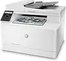 HP Color LaserJet Pro M183fw 7KW56A, Stampante Multifunzione A4, Stampa Fronte e Retro Manuale a colori, 16 ppm, USB, Wi-Fi, Ethernet, ADF, Fax, Schermo LCD a icone, Grigia