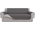 Easy-Going Sofa Slipcover Reversible Sofa Cover Furniture Protector Couch Cover with Elastic Straps for Pets Kids Children Dog Cat (Large, Gray/Light Gray)