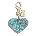 Personal Safety Alarm for Women - Ahh!-larm Emergency Self-Defense Security Alarm Keychain with LED Light, Purse Charm, Mint Glitter Heart