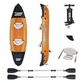 Hydro Force Lite-Rapid Kayak, 2-Person Inflatable Kayak, Includes Pump, Oars and Detachable Seat, Orange