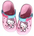 Everyday Delights Sanrio Hello Kitty Clogs Slip on Water Shoes Casual Summer for Girls Toddlers Kids Children - Pink S Size