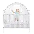 Ashtonbee Baby Crib Canopy Tent, Easy-to-Install Pop Up Canopy, Mesh Portable Crib for Baby, Baby Nursery Crib Accessories, 57in x 26in x 48in