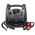 Schumacher SJ1332 Rechargeable AGM Jump Starter for Gas Diesel Vehicles - 1200 Amps with Air Compressor and AC, 12V DC, USB Power Station