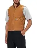 Carhartt Gilet Imbottito, Collo A Costine, Relaxed Fit, Gilet Uomo, Marrone Carhartt, XL