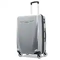 Samsonite Winfield 3 DLX Valise Rigide Extensible, Argenté, Checked-Medium 25-inch, Winfield 3 DLX Valise Rigide Extensible