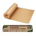 Parchment Paper for Baking, 15 in x 200 ft Air Fryer Disposable Paper Liner, Non-Stick Unbleached Parchment Paper Roll, HOFHTD Baking Paper Roll for Grilling, Steaming, Pans, Oven