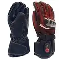 KRASER KRGS28-L Guantes Calefactables Alta Gama para Moto Esquí Snow Térmicos Eléctricos 2200mAh Litio 7.4 V Calefacción, Protección Invierno Impermeables Baterías Recargables, Unisex Talla L, Negro