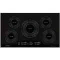 FRIGIDAIRE FGIC3666TB Gallery 36" Electric Induction Cooktop, Built-in 5-Burner, Vitroceramic Glass, Black