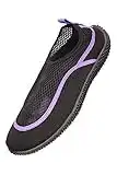 Mountain Warehouse Bermuda Womens Aqua Shoes - Neoprene Design Wet Shoes, Mesh Panel Summer Water Shoes, Slip On, Lightweight Swim Shoes - for Beach Underwater Walking Purple Womens Shoe Size 5 UK