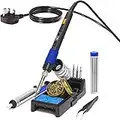 YIHUA 928D-III Portable Digital Soldering Iron Kit with Temperature Stabilization Function and LED Display for Soldering & Desoldering(UK Plug)