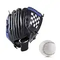 Wonninek 12,5 Pulgadas Guante de béisbol, Suave, sólido, de Cuero de PU, Engrosamiento, Lanzador, Guantes de softbol para niños, Adolescentes, Adultos, Guantes de béisbol Profesionales para atrapar