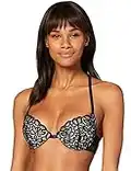 Iris & Lilly Women's Lace Front Closure Push-Up Bra, Black, 36B