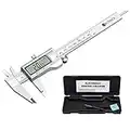 Neoteck 6 inch Digital Caliper, Full-Metal Electronic Calipers Measuring Tool Fractions/Inch/mm Conversion