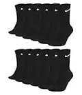 Nike Unisex Trainingssocken Everyday Cushioned Crew Socks SX7664 6 Paar, Größe:38-42, Artikel:-010 black