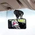 Juanya Rétroviseur Voiture pour Bébé Miroir Intérieur de Surveillance pour Siège Arrière Large Vue 360° Réglable Rotation pour Sécurité des Enfants