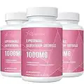 Liposomales Glutathion Weichkapseln 3 Pack, hochwirksames Glutathion-Ergänzungsmittel 1000mg pro Portion, 180 Kapseln