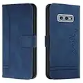 Lihondar Cover per Samsung Galaxy S10E, Custodia Samsung S10E Portafoglio, Flip Libro Wallet Case Antiurto Custodia in Pelle PU, Slot per Schede con Magnetica a Scatto per Samsung S10E (Blu)