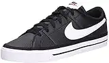 Nike Men's Court Legacy Tennis Lace Up Casual Shoes, Black White, 10.5