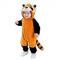 TONWHAR Infant And Toddler Halloween Cosplay Costume Kids' Animal Outfit Snowsuit(6-12 Months/Height:26"-29",Raccoon)
