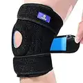 Knee Brace for Women and Men - Open Patella Adjustable Compression Knee Support with Side Stabilizer, Knee Brace for Meniscus Tear, Knee Pain, ACL, MCL & Arthritis