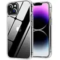 ykooe Funda Compatible con iPhone 14, Carcasa Protectora Anti-Choques y Anti- Arañazos Suave TPU Silicona Delgado Case para iPhone 14 (Transparente)