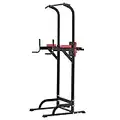 Pull up Fitness - Barra di trazione, con Sedia Romana, Colore: Nero/Rosso