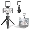 Neewer Kit de Iluminación para Videoconferencia Iluminación con Zoom para Ordernador con Ventosa Soporte para Mini Trípode y Soporte para Teléfono para Videoconferencia