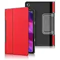 Kepuch Custer Cover per Lenovo Yoga Tab 11" YT-J706F,PU-Pelle Case Custodia per Lenovo Yoga Tab 11" YT-J706F - Rosso