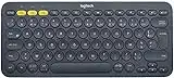 Logitech K380 Clavier sans Fil Multi-Dispositifs pour Windows, iOS, Android or Chrome, Bluetooth, Design Compact, PC/Mac/Portable/Smartphone/Tablet/Apple TV, AZERTY Français - Noir