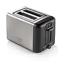 Bosch DesignLine TAT3P420GB 2 Slot Stainless Steel Toaster with variable controls - Silver & Black