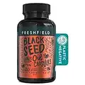 Freshfield Black Seed Oil Capsules: Premium (Black Cumin Seed Oil, Nigella Sativa) 3X% Thymoquinone, Cold Pressed Capsules, Vegan, Ultra Strength, 100% Natural (120 capsules)