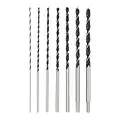 COMOWARE Extra Long Brad Point Drill Bit Set - 300mm Carbon Steel Wood Drill Bit Set for Hardwood, Plywood, Plastic, Aluminum, 7Pcs | 1/8'', 3/16'', 1/4'', 5/16'', 3/8'', 7/16'', 1/2'' (7 Pcs)