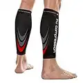 NV Compression 365 fasce di compressione per polpacci (Nero/Rosso, M)