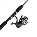 Ugly Stik 7’ Ugly Tuff Spinning Fishing Rod and Reel Spinning Combo, Ugly Tech Construction with Clear Tip Design, Size 35 5 Ball Bearing Conventional Reel