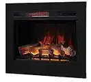 ClassicFlame 28" 3D SpectraFire Plus Infrared Electric Insert & Trim Kit - Black, 28II042FGL & BBKIT-28