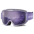 Snowledge Ski Goggles for Men Women Cylindrical Snowboard Goggle with Anti Fog Anti/Scratch UV400 Coating