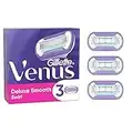 Gillette Venus Deluxe Smooth Swirl Rasoio Donna, Lamette di Ricambio, Confezione da 3 Ricambi con 5 Lame rivestite in DLC, Rasatura Fluida e Duratura