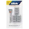 Gillette SkinGuard Power Men's Razor Handle + 13 Blade Refills